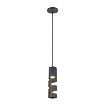 Lustra Stream, TRIO, 8x150 cm, 10W, 1x GU10, metal, negru mat