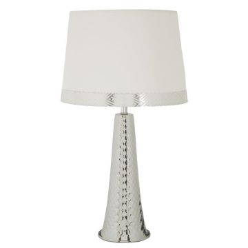 Mauro Ferretti Lampă De Masă Tower Argintie Cm 30 X 52 | Aosom Romania