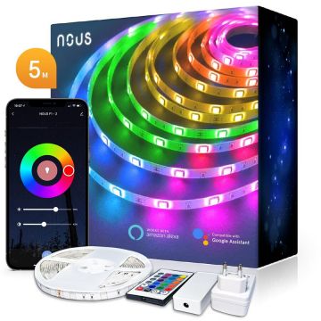 Nous Banda LED Smart Nous F1 WiFi, 5 metri, Control APP