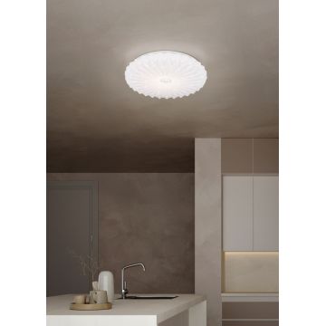 Plafoniera Ataris, RL, 38x7 cm, 18W, 1x SMD, plastic, alb