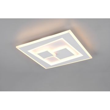Plafoniera Degas, RL, 35.5x35.5x6.1 cm, 34W, 1x SMD, metal, alb mat