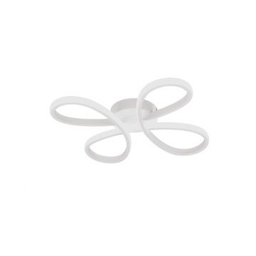 Plafoniera Fly, TRIO, 40x40x7.5 cm, 22W, 1x SMD, metal, alb mat