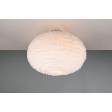 Plafoniera Furry, RL, 50x38 cm, 10W, 2x E27, plus sintetic, alb