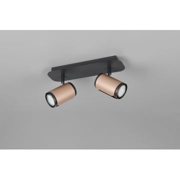 Plafoniera Gillan, TRIO, 30x12x16 cm, 10W, 2x GU10, metal, bronz