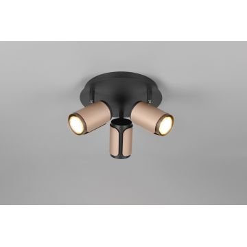 Plafoniera Gillan, TRIO, 30x16 cm, 10W, 3x GU10, metal, bronz