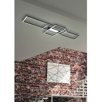 Plafoniera Irvine, TRIO, 105x42x6.5 cm, 60W, 1x SMD, metal, antracit