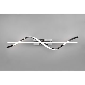 Plafoniera Isabel, RL, 100x18x25.5 cm, 26W, 1x SMD, metal, argintiu