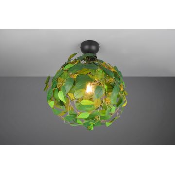 Plafoniera Leavy, RL, 38x58 cm, 28W, 1x E27, metal, verde