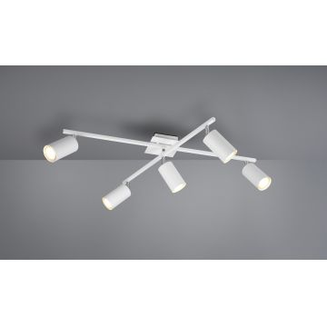Plafoniera Marley, TRIO, 77.4x57.4x22.4 cm, 35W, 5x GU10, metal, alb