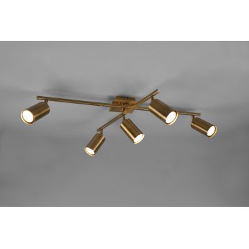 Plafoniera Marley, TRIO, 77.4x57.4x22.4 cm, 35W, 5x GU10, metal, bronz antic