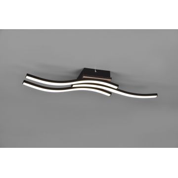 Plafoniera Route, RL, 56x12x7 cm, 5W, 3x SMD, MDF, natur/negru