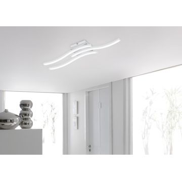 Plafoniera Route, RL, 56x12x7 cm, 5W, 3x SMD, metal, alb mat