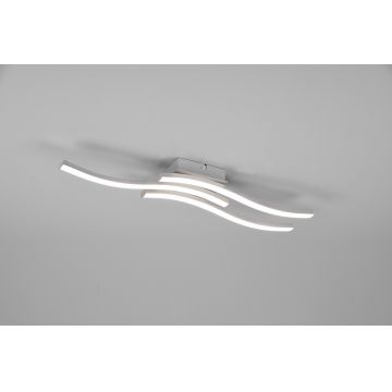 Plafoniera Route, RL, 56x12x7 cm, 5W, 3x SMD, metal, argintiu