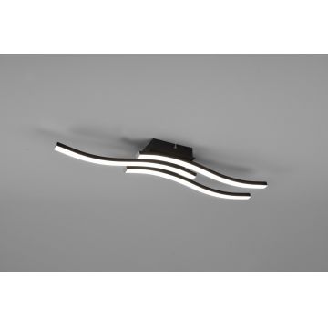 Plafoniera Route, RL, 56x12x7 cm, 5W, 3x SMD, metal, negru mat