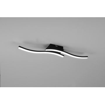 Plafoniera Route, RL, 56x9x7 cm, 5W, 2x SMD, metal, negru mat