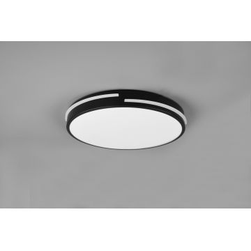Plafoniera Tacoma, RL, 40x5.3 cm, 24W, 1x SMD, metal, negru mat
