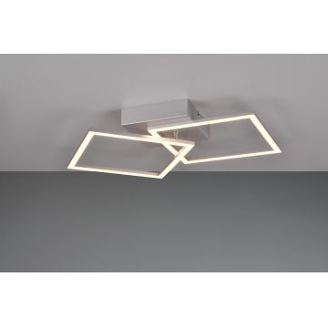Plafoniera Trail, RL, 44.5x39.5x6.9 cm, 20W, 1x SMD, metal, gri
