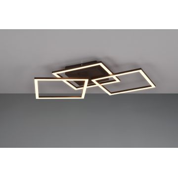 Plafoniera Trail, RL, 52.5x52.5x7 cm, 31W, 1x SMD, metal, negru mat
