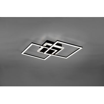Plafoniera Venida, RL, 57.5x35.5x7.5 cm, 25W, 1x SMD, metal, negru mat
