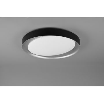 Plafoniera Zeta, RL, 48.5x7 cm, 24W, 1x SMD, plastic, negru
