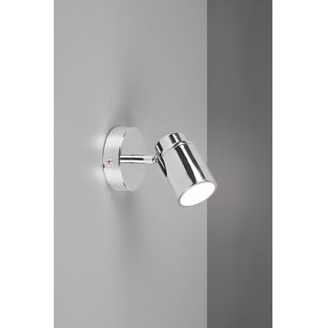 Aplica de perete Angelo, TRIO, 10.5x9x15.5 cm, 5W, 1x GU10, metal, argintiu