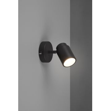 Aplica de perete Angelo, TRIO, 10.5x9x15.5 cm, 5W, 1x GU10, metal, negru mat