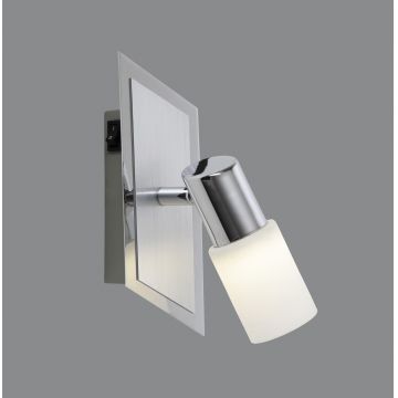 Aplica de perete Clapton, TRIO, 7x20 cm, 5W, 1x SMD LED, metal, argintiu