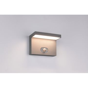 Aplica de perete pentru exterior Blyde, TRIO, 18x13 cm, 5W, 1x SMD LED, aluminiu, antracit