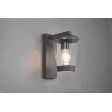 Aplica de perete pentru exterior Cavado, TRIO, 16x28 cm, 40W, 1x E27, aluminiu, antracit