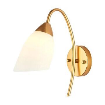 Aplica LED Berak Auriu 10x10x17cm