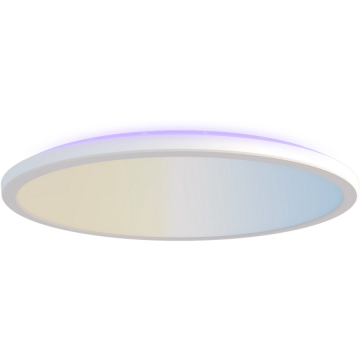Calex Lampa de plafon LED Calex Smart Halo, 40cm, RGB, lumina alba calda, 25W, plastic, IP20, clasa D, Alb