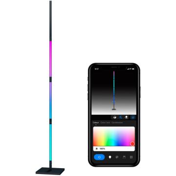 Calex Lampadar Calex Smart LED, pliabil, lumina ambientala, control vocal, 175 cm