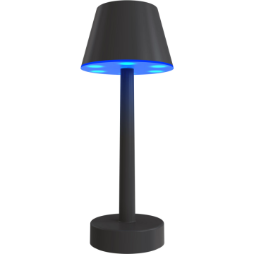Calex Veioza LED Calex de masa 5W RGB+2700K IP54, 35 lm, USB-C, Negru