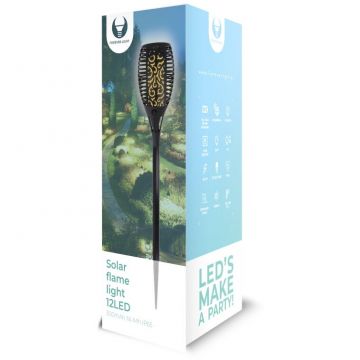 Forever Light Lampa solara cu efect flacara Forever Light, 33 LED-uri SMD, 600mAh Ni-Mh IP65