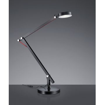 Lampa de masa Amsterdam, TRIO, 18x90 cm, 5W, 1x SMD LED, metal, negru