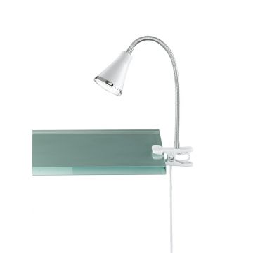 Lampa de masa Arras, RL, 7x32 cm, 4W, 1x SMD LED, plastic, alb