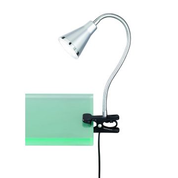 Lampa de masa Arras, RL, 7x32 cm, 4W, 1x SMD LED, plastic, argintiu