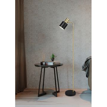 Lampadar Adam, RL, 22x35x153.5 cm, 10W, 1x E27, metal, auriu/negru