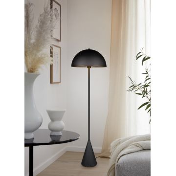 Lampadar Alfie, TRIO, 40x152 cm, 40W, 1x E27, metal, negru mat