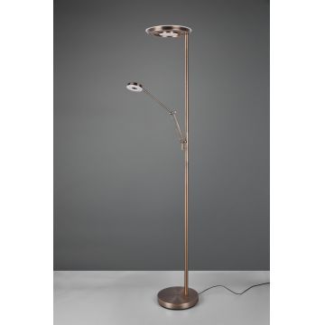 Lampadar Barrie, TRIO, 30x181 cm, 32W/6W, 2x SMD LED, metal, bronz antic
