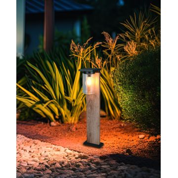 Lampadar de exterior Ardila, TRIO, 16x65 cm, 40W, 1x E27, aluminiu, natur/negru