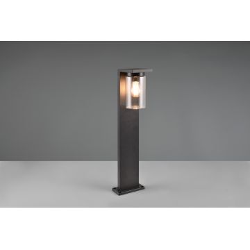 Lampadar de exterior Ardila, TRIO, 16x65 cm, 40W, 1x E27, aluminiu, negru mat