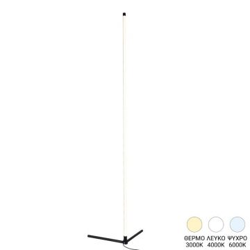 Lampadar LED Esthetic I Negru 45x2x140 cm
