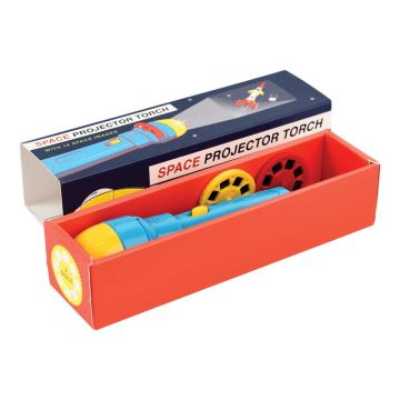 Lanternă de buzunar cu proiecții cu model spațial pentru copii Rex London, 16 imagini