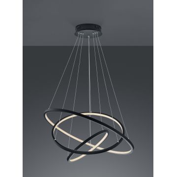 Lustra Aaron, TRIO, 80x150 cm, 78W, 1x SMD LED, metal, antracit
