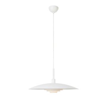 Lustră albă cu abajur din metal ø 57 cm Piny – Markslöjd