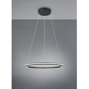 Lustra Amador, TRIO, 75x150 cm, 48W, 1x SMD, metal, negru mat