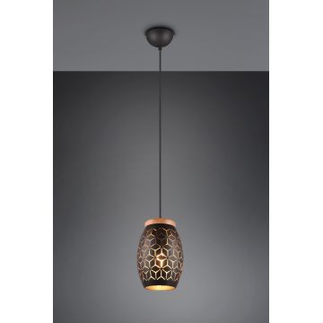 Lustra Bidar, RL, 15x150 cm, 28W, 1x E27, metal, negru/natur