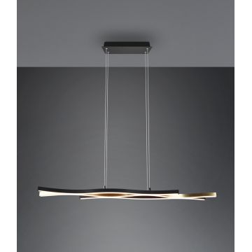 Lustra Blaze, TRIO, 107.5x15.5x150 cm, 35W, 1x SMD LED, metal, bronz/negru