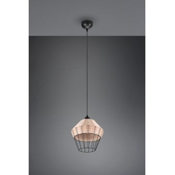 Lustra Borka, RL, 30x150 cm, 40W, 1x E27, ratan, natur/negru